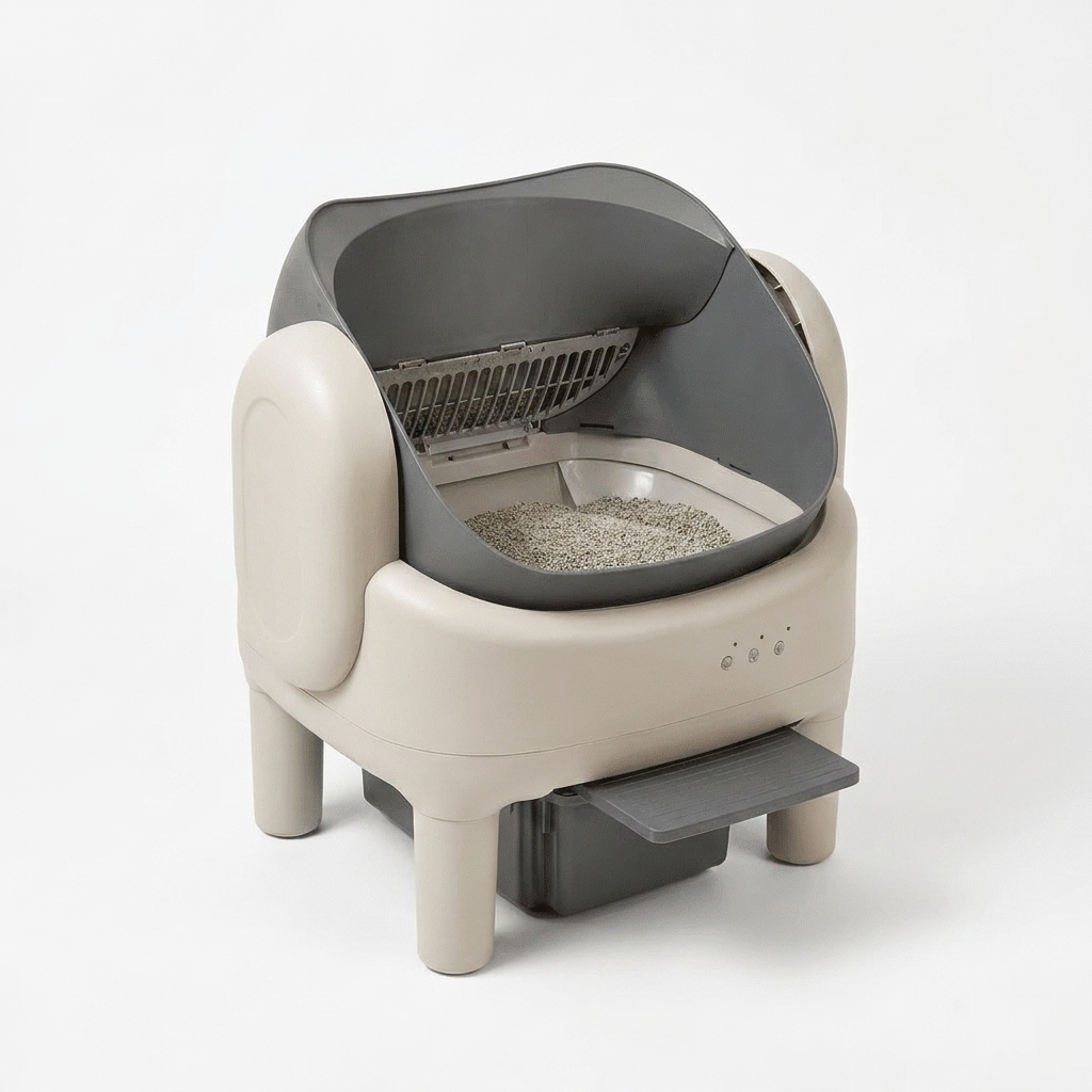 Studio photo of AutoScoop Cat Litter Box
