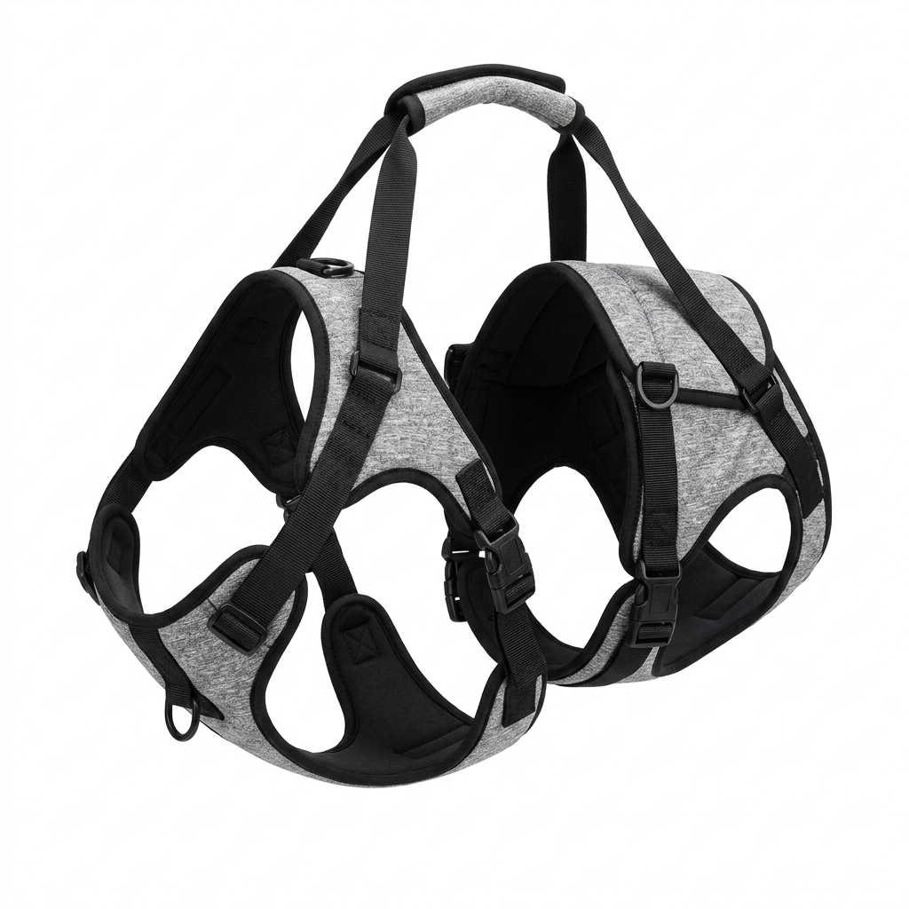 Dog Rear Support Harness for Disabled Dogs (Light Grey) - Studio