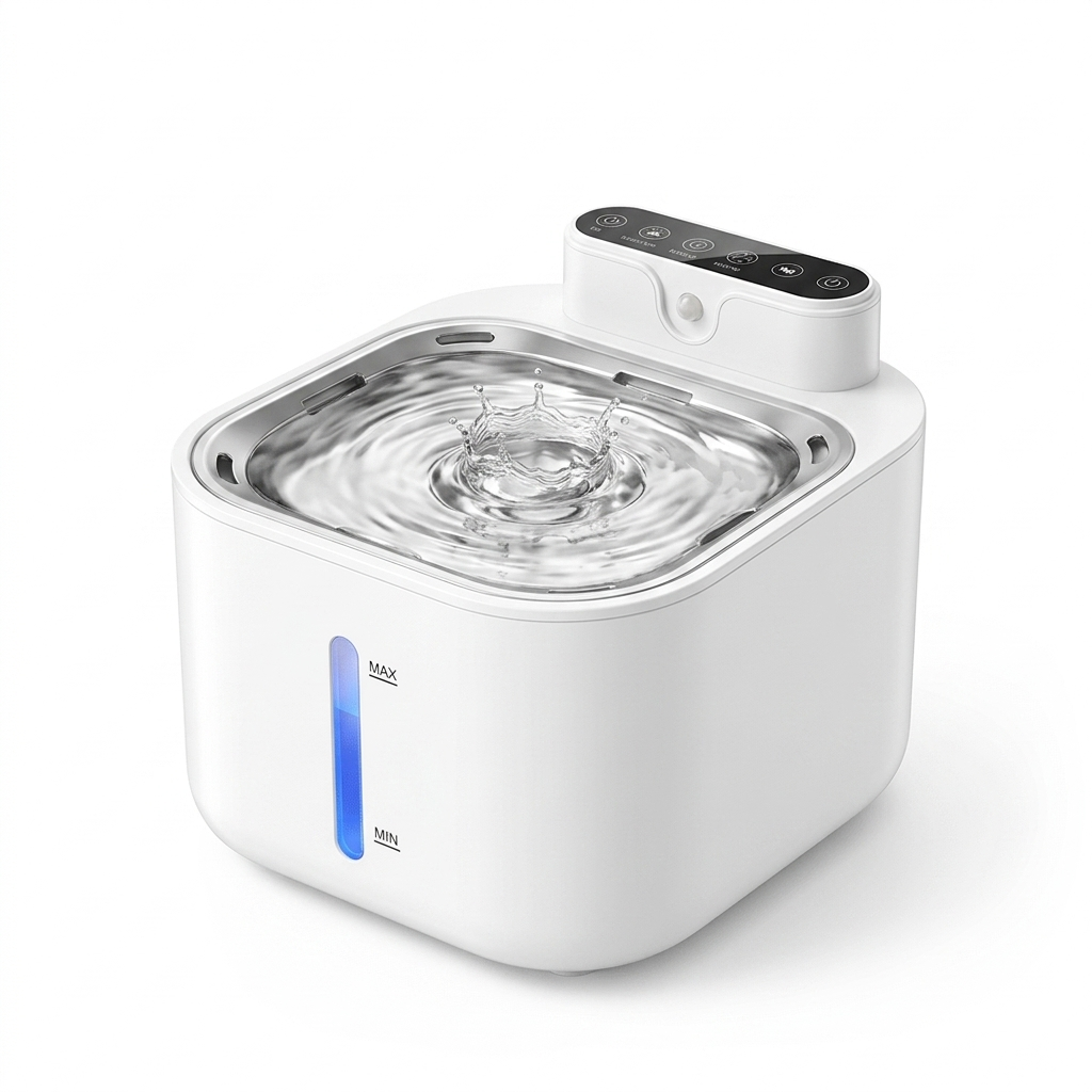 Cat Water Fountain studio product photo