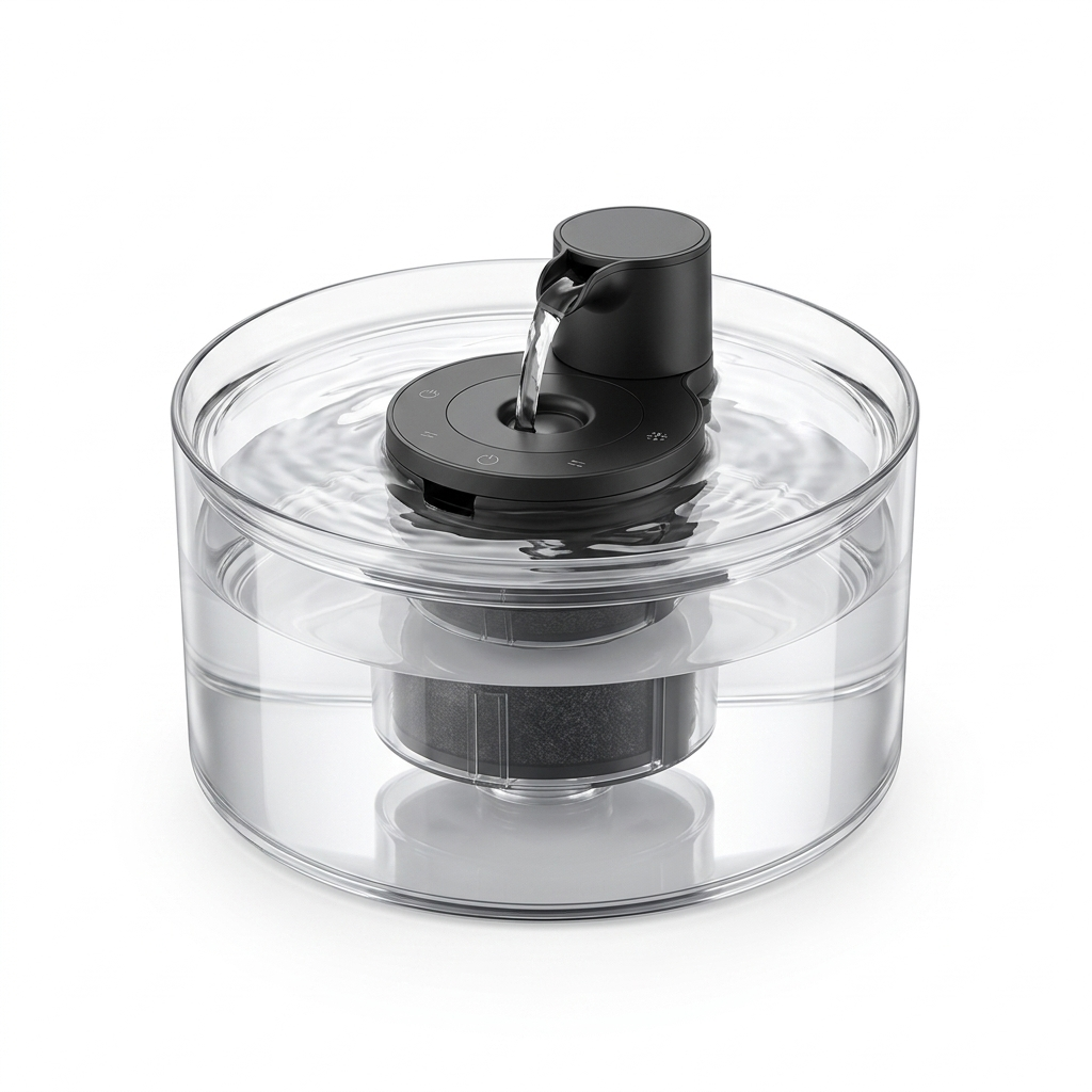 Pet Cat Water Fountain studio product photo