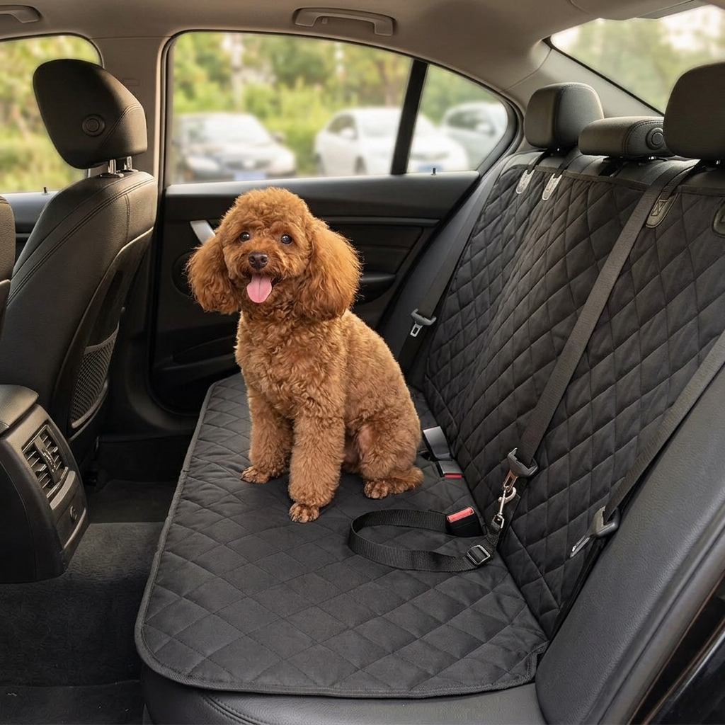 pet mesh quilted mat dog car mat - Black regular Special 40