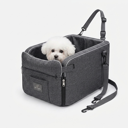 Car-mounted small dog kennel - studio product photo