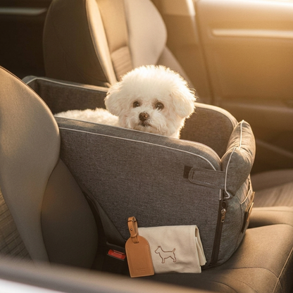 Car-mounted small dog kennel - Gray Carry Universal