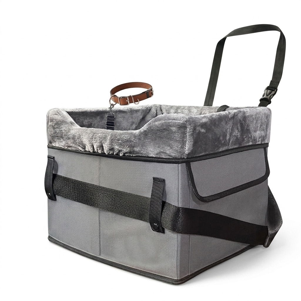 Portable Dog Car Seat Pad with Kennel - studio product photo