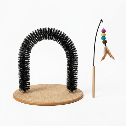 Cat Grooming Arch with Tease Stick - Studio