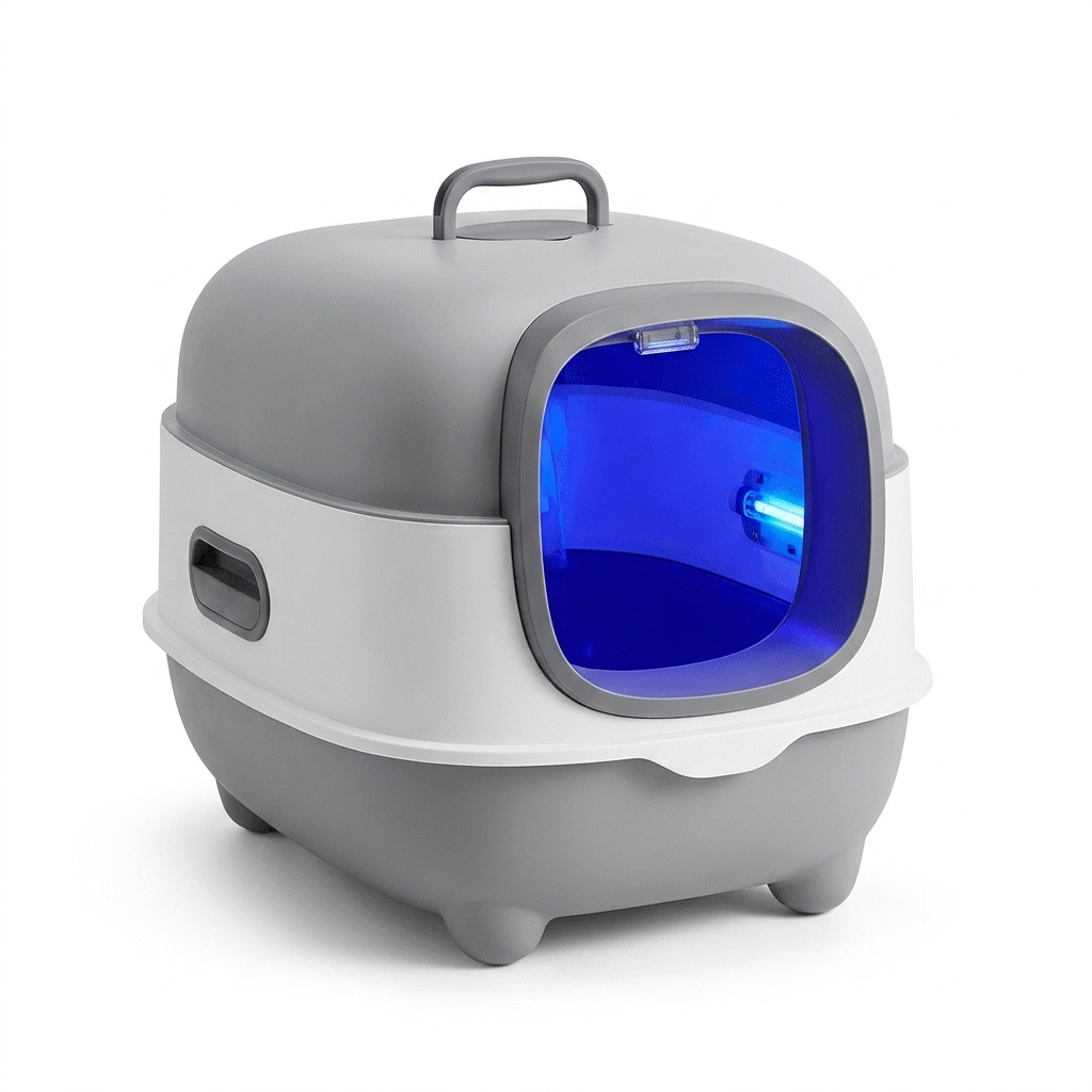 UV Cat Litter Box with Odor Control - Studio