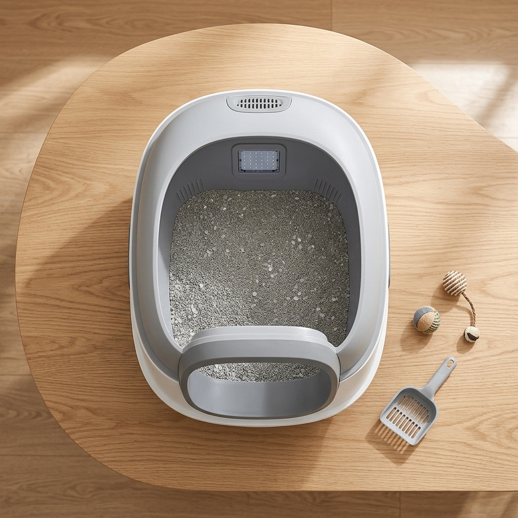 UV Cat Litter Box with Odor Control - Detail