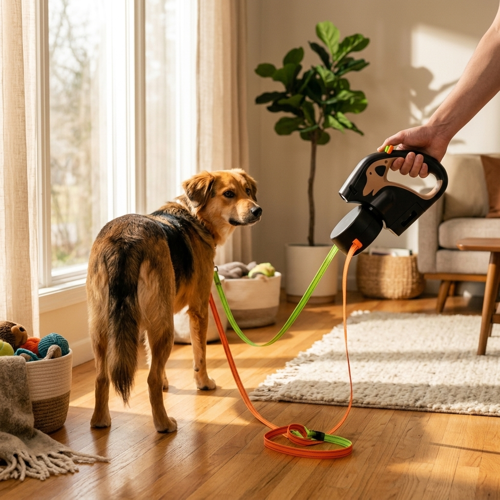 Retractable dog leash - Lifestyle