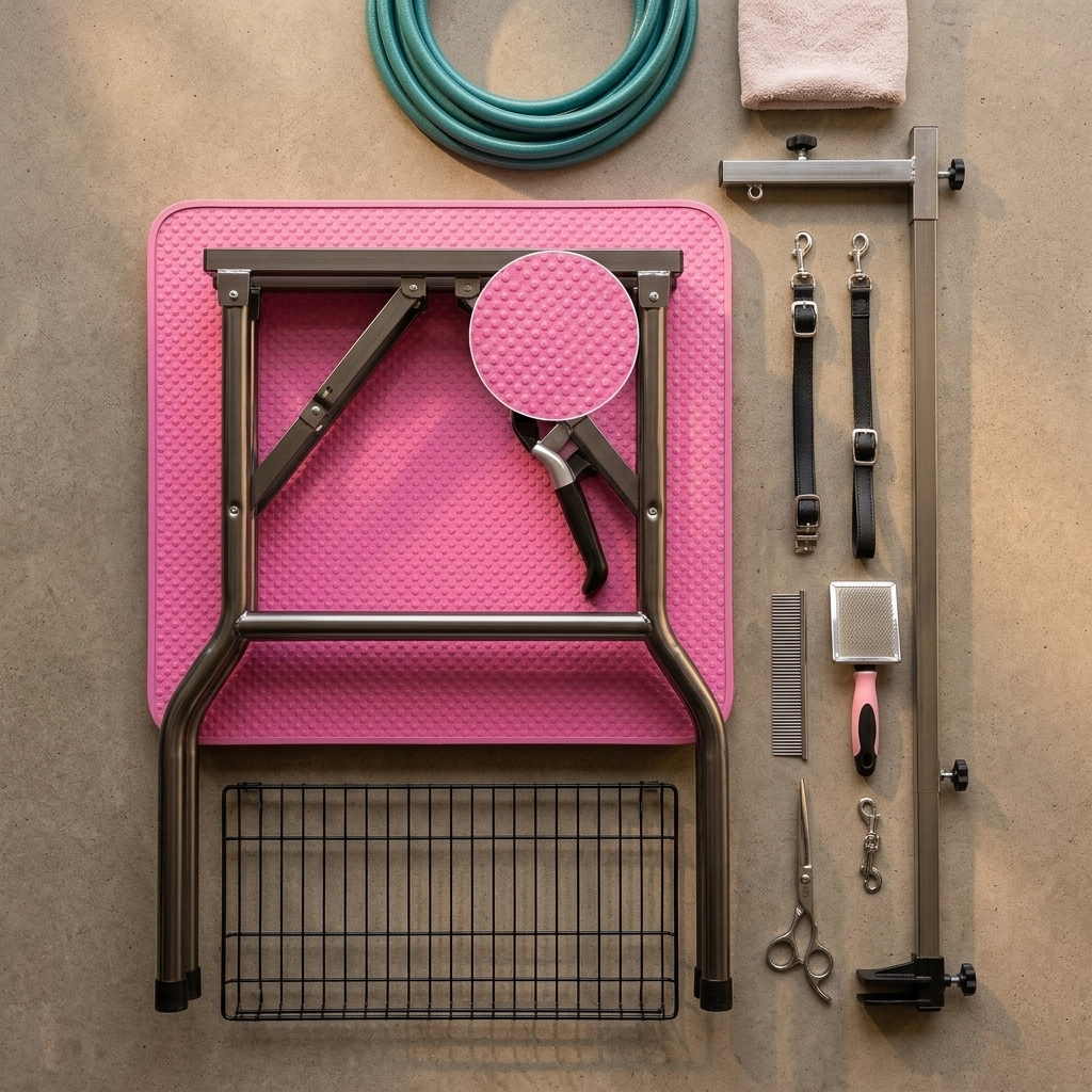Foldable Pet Grooming Table - detail